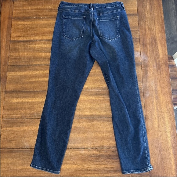 Athleta Skulptek Skinny Jeans Blue Womens Dark Wash Mid Rise Stretch Denim - Picture 2 of 10